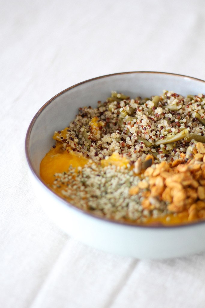 végétarisme beautyarchi bol quinoa butternut granola chanvre légumes 
