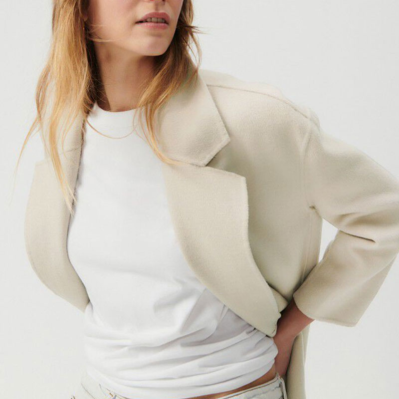 couleur oatmeal manteau American vintage