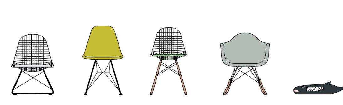 vitra chaises emblématiques